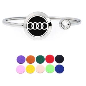 女性用20mmブレスレット香水ディフューザーバングルエッセンシャルオイルステンレススチールジュエリーロケット香水アロマセラピーブレスレット - Product Image 2