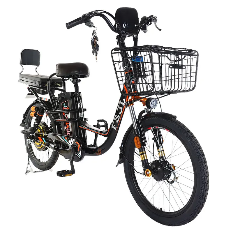 Two Wheels Bicycle 48v 350w E-bike Cheap Electric Motor Scooter Low Step Electric Bike For 2 Person