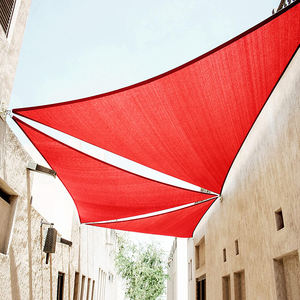Colore rosso poliestere impermeabile parasole vela Guangdong telo parasole <span class=keywords><strong>per</strong></span> <span class=keywords><strong>tende</strong></span> <span class=keywords><strong>da</strong></span> esterno triangolo parasole vela - Product Image 4