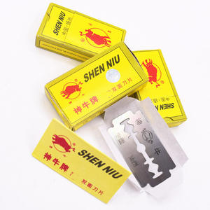 Cuchillas de afeitar manuales de doble filo de 10 cuchillas, estilo clásico, aptas para uso doméstico, para afeitar la barba, disponibles en tiendas de dólar. - Product Image 1