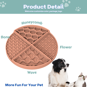 Premium Dog Enrichment Slow Feeder Silicona Cat <span class=keywords><strong>Lickimat</strong></span> Lick Mat Pad para Baño - Product Image 2