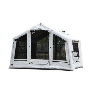 Tente gonflable Gouyu de grande capacité pour le <span class=keywords><strong>camping</strong></span> en plein air, en toile Oxford épaisse de couleur blanc clair, 8 mètres carrés - Product Image 1