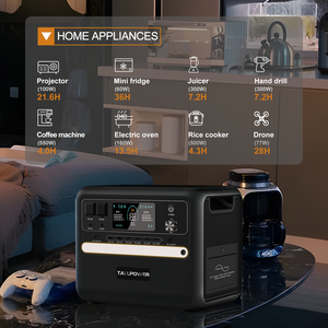 तेज पावर 2400w सौर जनरेटर पोर्टेबल पावर स्टेशन, ट्रॉली और पहियों के साथ - Product Image 3