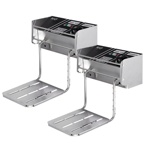 RAF 2500W Eficiente Engrosado Acero inoxidable Ollas dobles <span class=keywords><strong>Freidora</strong></span> profunda <span class=keywords><strong>Freidora</strong></span> eléctrica de calentamiento rápido Fácil de limpiar - Product Image 6