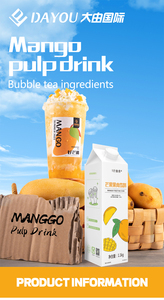 Xoài những người yêu thích đầy đủ hương vị xoài bột nước giải khát giàu thịt và hương vị trái cây và nước ép rau tập trung trong bao bì hộp - Product Image 6