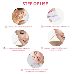 Kit d'outils PAIE pour l'élimination de l'acné, 5 pièces, aiguilles en acier inoxydable pour l'extraction des boutons - Product Image 3