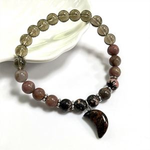 Natural Stone Bracelet Colorful Glass Beaded Charm of Success HD Marketing Video Provided for Wholesalers <b>Engraved</b> Logo - Product Image 5