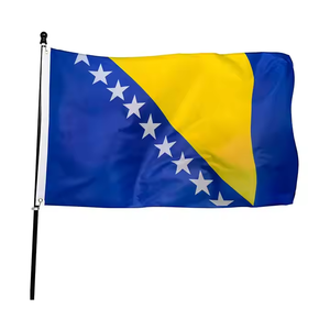 3x5 FT 100% Poliéster Impresión digital 1992-1998 Bandera antigua de <span class=keywords><strong>Bosnia</strong></span> Bandera de <span class=keywords><strong>Bosnia</strong></span> y Herzegovina - Product Image 6