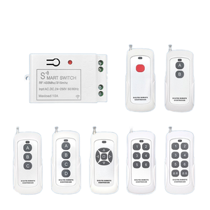 Sistema de interruptor de Control remoto inalámbrico <span class=keywords><strong>RF</strong></span> de 433 MHz DC 12V/24V 10A controlador de relé receptor y transmisor - Product Image 1