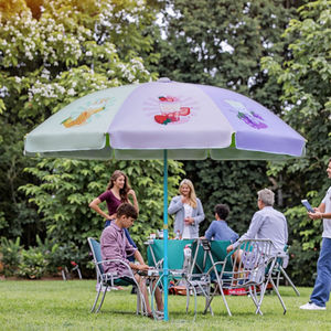 Sombrilla de Jardín Personalizada al por Mayor, Tela de PVC, Poste de Hierro, 2.4M, Impermeable >3000mm, para Playa, Picnic, Publicidad - Product Image 1