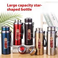 Gran CAPACIDAD DE ACERO INOXIDABLE Star Pot termo al vacío taza engrosada taza de agua portátil para hombres para deportes al aire libre y viajes