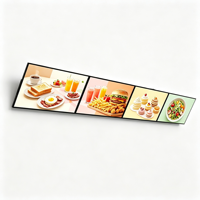 Boîte lumineuse publicitaire murale résistante aux intempéries, indice de protection IP65, pour affichage de menus de restaurants en extérieur, panneau signalétique