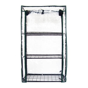 VERTAK-Marco de metal transparente, cubierta de PVC, 3 niveles, <span class=keywords><strong>pequeños</strong></span> <span class=keywords><strong>invernaderos</strong></span> <span class=keywords><strong>para</strong></span> plantas y semillas - Product Image 3