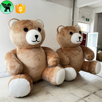 6.56ft décoration publicitaire de noël modèle d'ours gonflable personnalisé, événement Animal en peluche gonflable pour la publicité A 10148