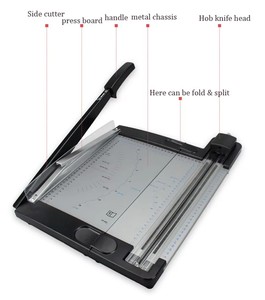 Machine à découper le papier A4 professionnelle de bureau, coupe-papier manuel pour la découpe de photos, d'étiquettes et de documents - Product Image 6