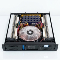 2U Sınıf H Amplifikatör 4 Kanal Profesyonel Güç Amplifikatörü 4X1000W Subwoofer Stereo Amplifikatör DJ Sahne Açık Hava Etkinlikleri için