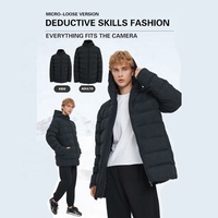 Veste matelassée personnalisée pour homme, veste matelassée chaude, veste décontractée, manteau d'hiver
