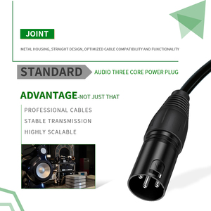 Tùy chỉnh chuyên nghiệp 3-pin <span class=keywords><strong>DMX</strong></span> 512 Cáp che chắn XLR ánh sáng sân khấu dây điều khiển cho nhà hát buổi hòa nhạc DJ thiết bị - Product Image 3