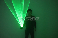 Gants au Laser rotatif pour boîte de nuit, accessoire pour couture, vert, tourbillon, canon Laser, DJ et LED