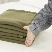 Couverture en polaire légère et chaude de taille Queen pour canapé, lit, canapé, lavable en machine, pour le camping et l'utilisation au lit