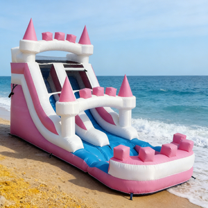 Castillos Inflables Grandes con Toboganes, Parques Acuáticos Móviles, Desafíos Acuáticos al Aire Libre, Áreas Escénicas, Material de PVC, Fácil Instalación - Product Image 4