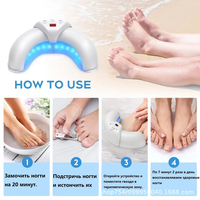 Lampe à ongles LED UV pliable en forme de U nouvelle conception UVC Machine de lumière de polymérisation pour manucure pédicure salon à domicile utilisation en plastique