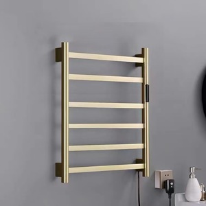 <span class=keywords><strong>Toallero</strong></span> Eléctrico Calefactable de Pared, Calentador de Toallas de Latón, Estante de Almacenamiento de Toallas con Calefacción - Product Image 3