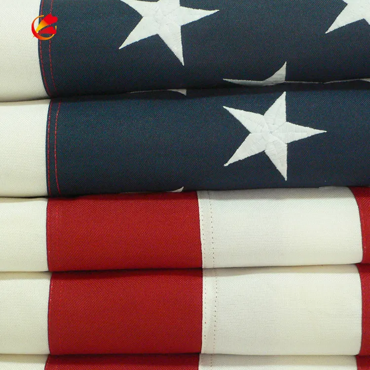 Vendita calda di Promozione Personalizzata A Prova di Fuoco di Nylon ricamato Bandiera USA