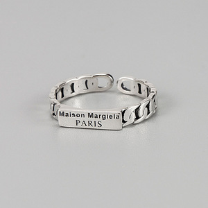 S925 Sterling Silver <b>Womens</b> <b>Signet</b> <b>Ring</b> Chain Link Engraved Brand <b>Signet</b> <b>Ring</b> Everyday Wear Wedding Band Engagement DelicateRing - Product Image 5