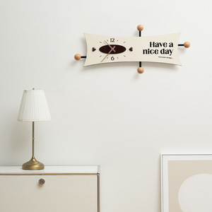 Wozoom <b>Wall</b> <b>Clock</b> Irregular Shape Battery Powered Simple Elegant Living Room <b>Decor</b> - Product Image 2