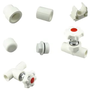 Factory High Quality Plumbing Material Pipe Fitting Plastic Water PPR Direct Union Straight Codes Cap Plugs Gate Stop Valve