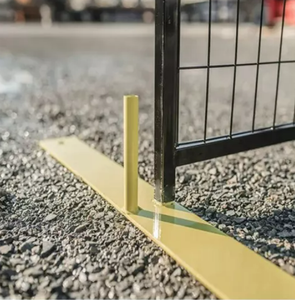 Hàng Rào Tạm Thời Cho Chó Canada Hàng Rào Chân 8*10 Bê Tông Úc Dây Chuyền Mạ Kẽm Liên Kết Cơ Sở Xây Dựng Cơ Sở Tạm Thời - Product Image 5