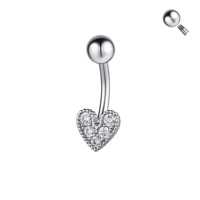 Chaîne de ventre sexy en acier inoxydable avec zircon et serti circulaire pour femme, bijoux de mode classiques QHSB-0030