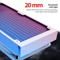 TM240/TL360 radiateur CPU intégré refroidi à l'eau ventilateur ARGB 1700 Blanc 2011 AM4 AM5