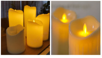 Bougies électriques sans flamme rechargeables par USB, mèche mobile, 3 pièces/ensemble, bougies LED avec télécommande, décoration pour la maison, bar, fête, Noël, mariage