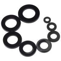 Rondelles rondes en nylon noir blanc Anneau d'espacement isolant plat en plastique M2 M3 M4 M5 M6 M8 M10 M12 M14 M16