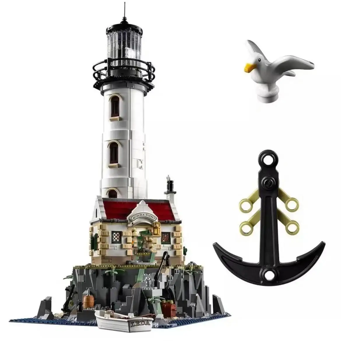 92882 2065 + pz/set faro motorizzato compatibile 21335 modello Building Blocks MOC mattoni giocattoli regali di natale giocattoli per bambini