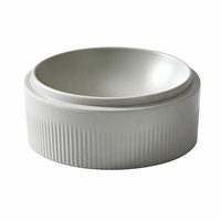 Bol de service en mélamine écologique, résistant aux lave-vaisselles, gris mat, design contemporain, incassable, pour restaurants