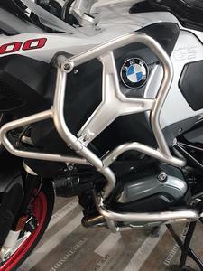 Para <span class=keywords><strong>BMW</strong></span> R1200GS ADV, nuevo silenciador de parachoques modificado, barra protectora de acero al carbono, barra anticaída delantera/trasera reforzada, accesorios, 1 año - Product Image 3