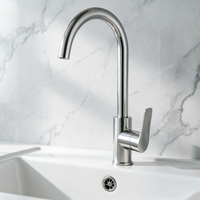 Estilo Minimalista Moderno con Funciones de Agua Fría y Caliente, Cuerpo Principal de Aleación de Zinc, Núcleo Cerámico, Apto para Cocina de Hotel o Apartamento