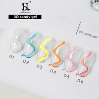 HS Private Label - Gel de Uñas 3D Suave en Tubo, 8g, 10 Colores, No Tóxico, para Dibujar, Esculpir y Modelar en 5D
