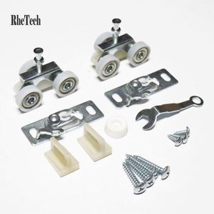 WEKIS Directo de Fábrica, Sistema de Riel Deslizante Estándar Plateado de 3 Ruedas para Puertas Colgantes, Puertas Correderas Empotradas y Puertas de Garaje - Product Image 6