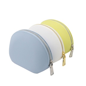 Custom logo Private Label Portable Semi Round Waterproof Rubber Toiletry Wash Bag Shell Silicone Cosmetics Makeup Bags - Product Image 1