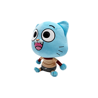 Ensemble de jouets en peluche ronds orange de style dessin animé, figurines en peluche à achat immédiat pour la vente en gros aux chaînes de magasins de proximité