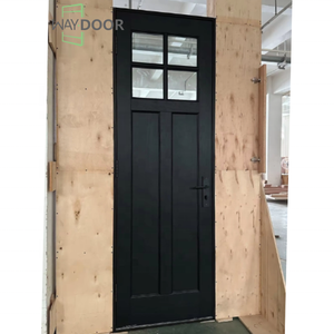 أبواب أمامية من خشب الماهوجني والصنوبر المصمت بشهادة الجودة مع باب خارجي معلق مسبقًا لغرف المنازل - Product Image 4