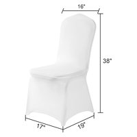 Housses de chaise extensibles en spandex blanc pour la décoration de banquets et de mariages - Fabricant