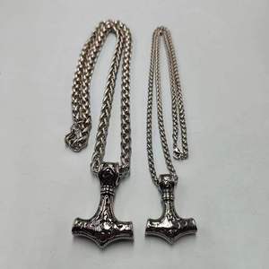316L <strong>Thor</strong> <strong>Hammer</strong> Necklace Mjolnir Viking Amulet Large <strong>Hammer</strong> <strong>Pendant</strong> Nordic Jewelry with Stainless Steel Chain - Product Image 6