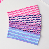 Bandeau élastique à rayures ondulées pour femme, idéal pour le sport, la gym, le yoga, style Y2K, pour le maquillage quotidien et la décoration de coiffure mignonne
