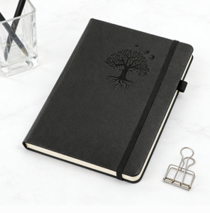 Carnet de notes/agenda à couverture rigide personnalisé avec bande élastique, grille à pois épaisse de qualité supérieure, gamme de couleurs complète, 2026 - Product Image 2