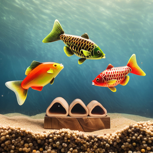 Aksesori Akuarium Bentuk Segitiga Keramik Merah, Gua Persembunyian Ikan Kecil untuk Pembiakan Udang dan Ikan untuk Penggunaan di Rumah - Product Image 4